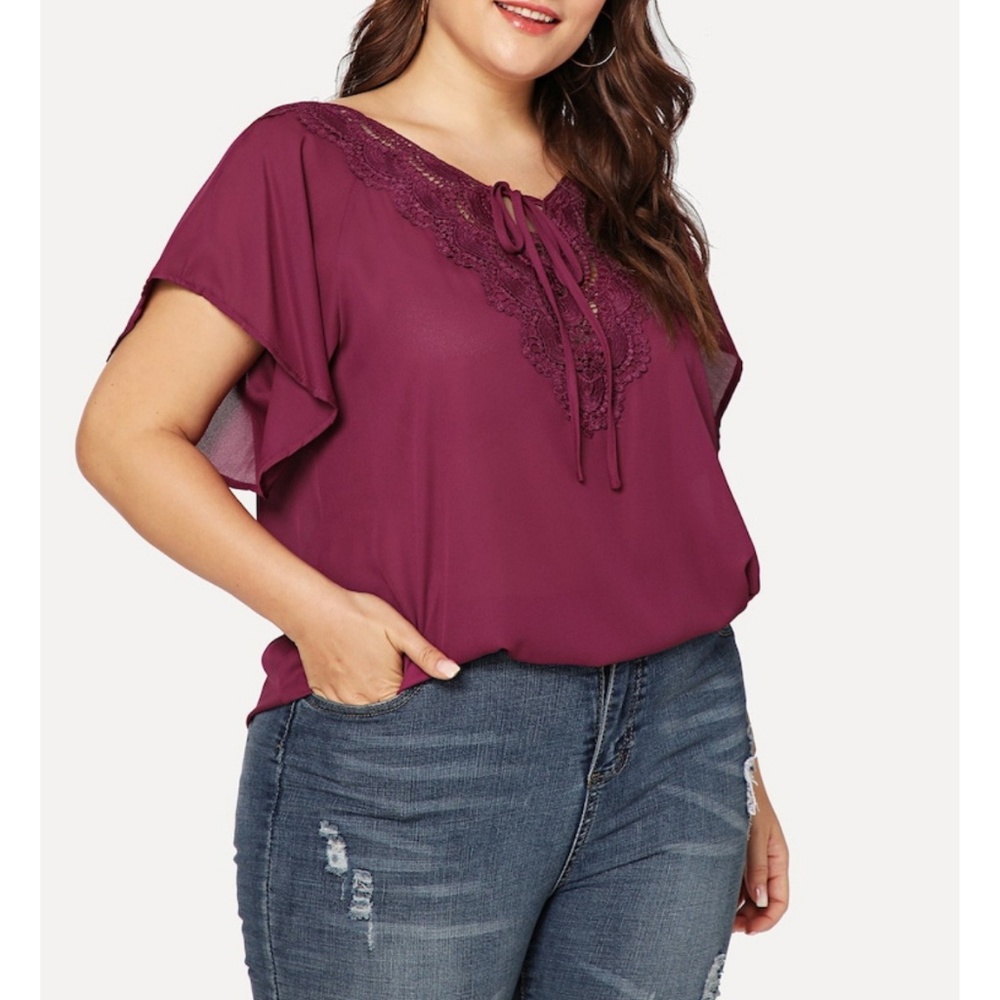 BSH Boutique Elegant Purple Blouse - Picture 6 of 7